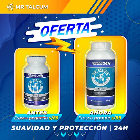 ⭐Talco Medicado 7 en 1🌿 Anti: hongos, sudor, mal olor, callosidad, olor axilar, escaldadura 100g🧴